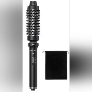 Black Wavytalk Thermal Brush, 1 1/2 inch Heated Round Brush with Detachable Head
